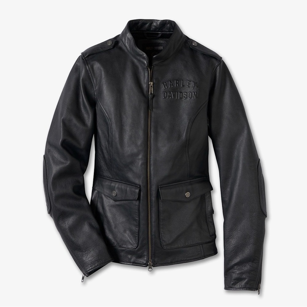 Harley-Davidson Women’s Captains Leather Jacket 98018-23VW Sz Small